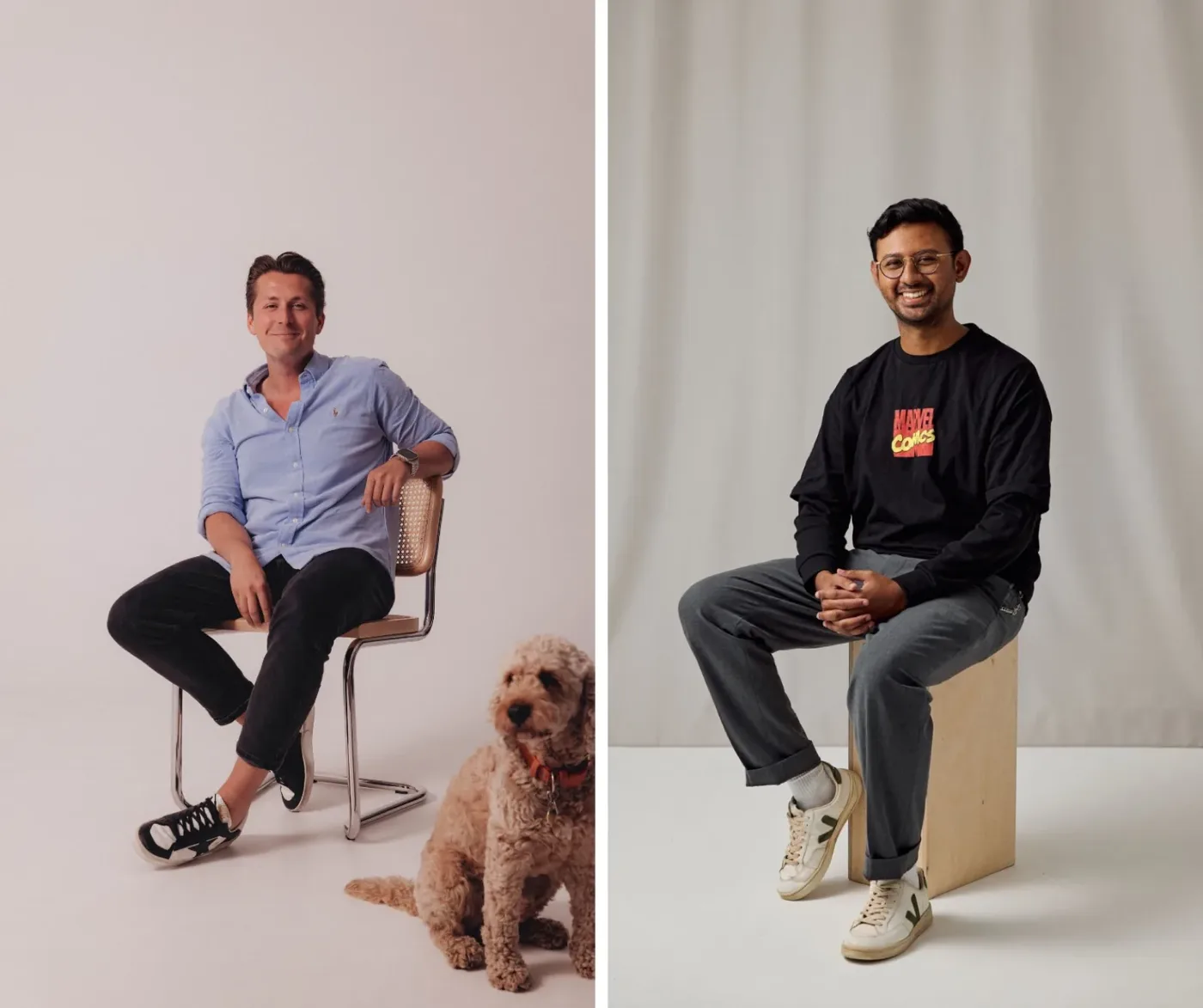 Alex Schnelle und Bhavesh Tailor, die Gründer von The Marketplace Guys und Marginly
